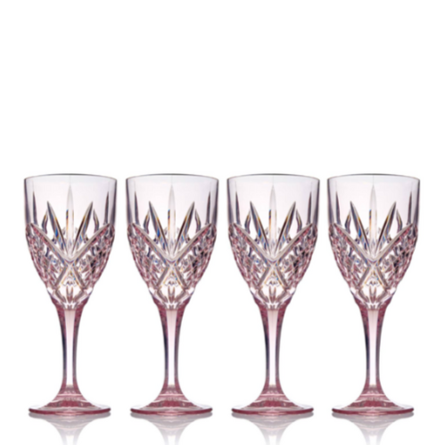 Dublin Acrylic Wine Glasses Blush