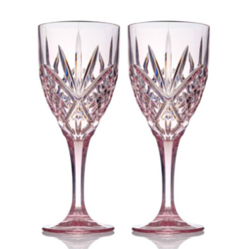 Dublin Acrylic Wine Glasses Blush