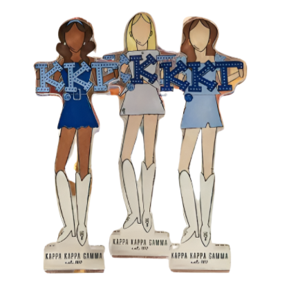 Kappa Kappa Gamma Acrylic Shelfie
