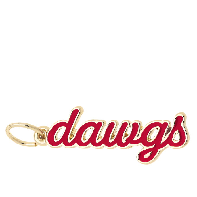 Georgia Bulldogs Enamel Script Charm