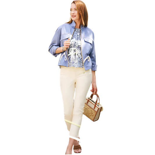 Cream Pull-On Pant