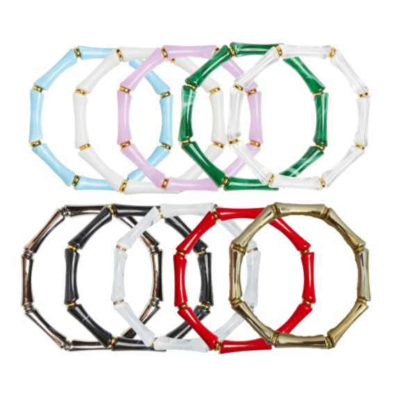 Lucy Acrylic Bamboo Bracelet