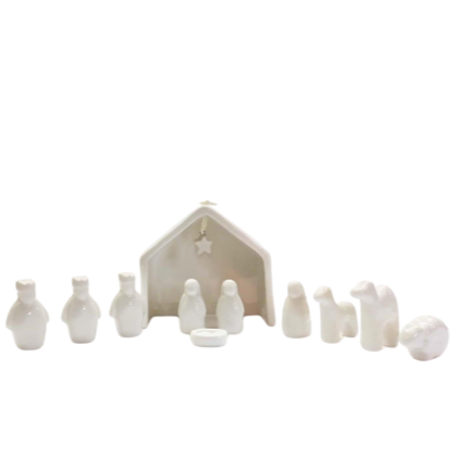 11 Pc Miniature Nativity Set