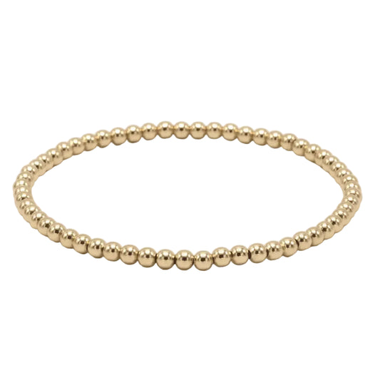 Erin Gray 3mm Gold Filled Karma waterproof bracelet 6.5"-7"-7.25"