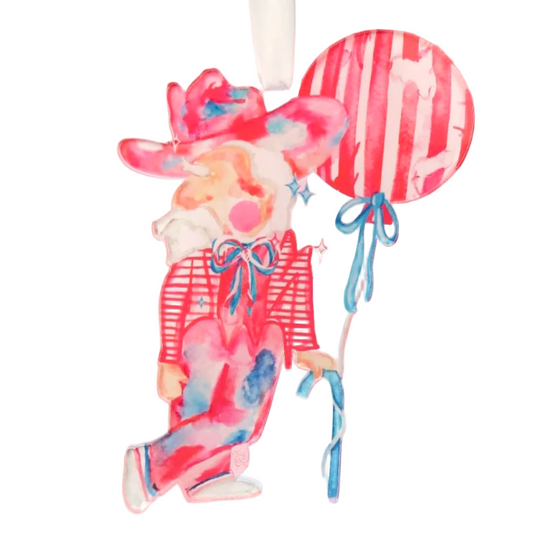 Watercolor Col Reb Ornament