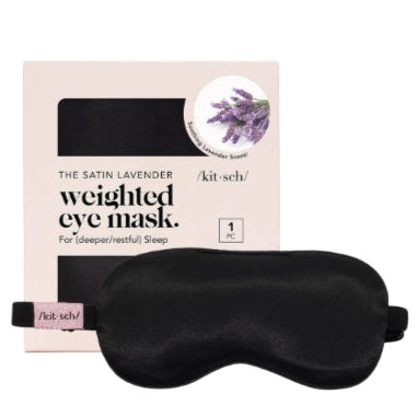 Lavender Weighted Satin Eye Mask