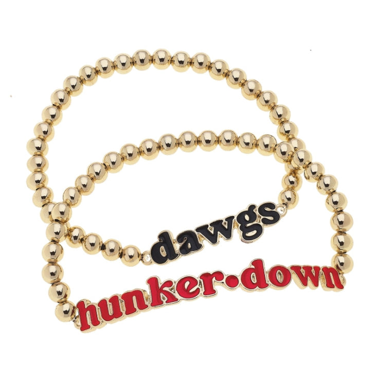 Georgia Bulldogs Bracelet Set of 2