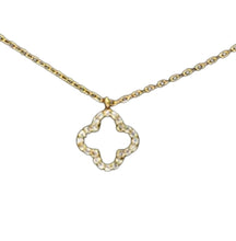 Load image into Gallery viewer, Clover Jeweled Necklace
