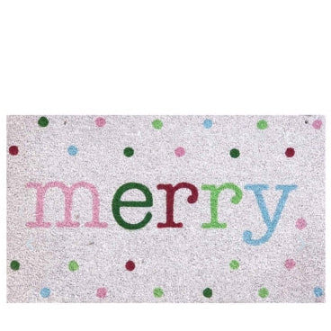 Merry Polka Dot Doormat