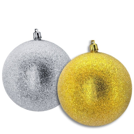 Large Glitter Ball Ornaments