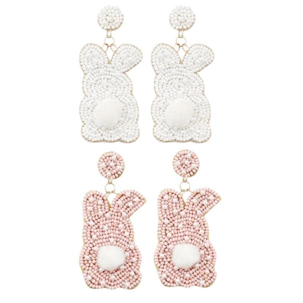 Bunny Beaded Earrings