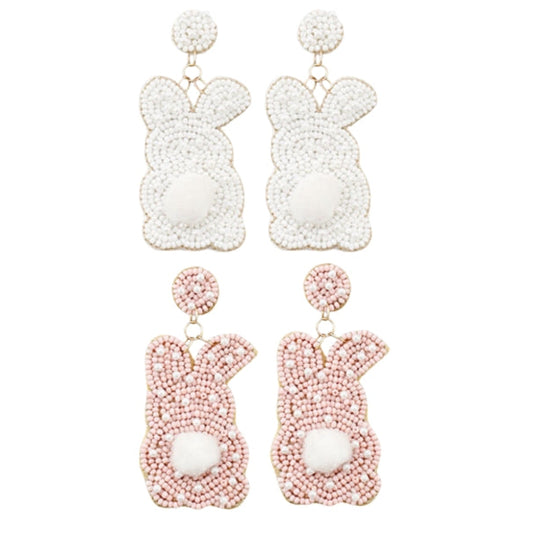 Bunny Beaded Earrings