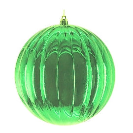Small Green Ribbed Ornament