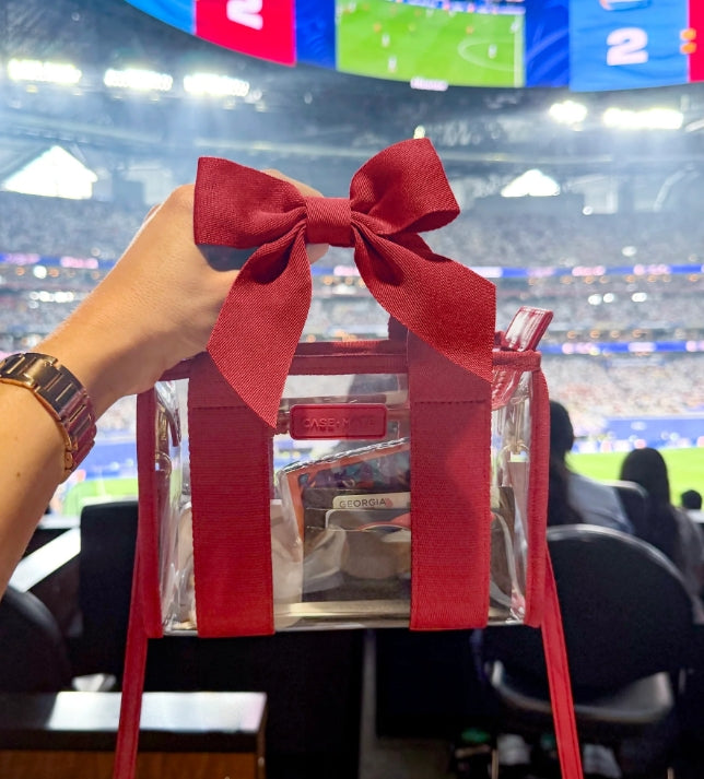 Case-Mate Red Bow Jelly Stadium Bag