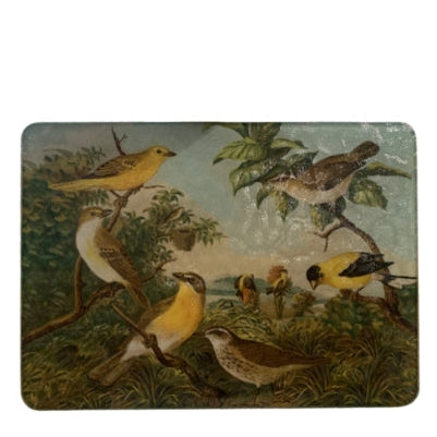 Birds Glass Cutting Board