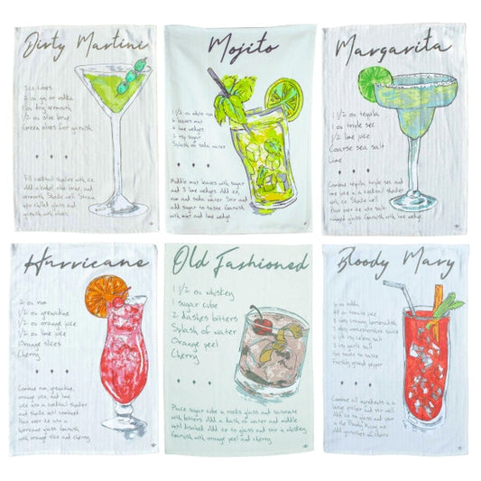 Cocktail Recipe Bar Towel
