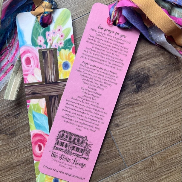 Floral Cross Bookmark