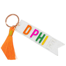 Load image into Gallery viewer, Delta Phi Epsilon Tassel Sorority Key Fob
