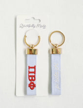 Load image into Gallery viewer, Sorority Embroidered Keychain
