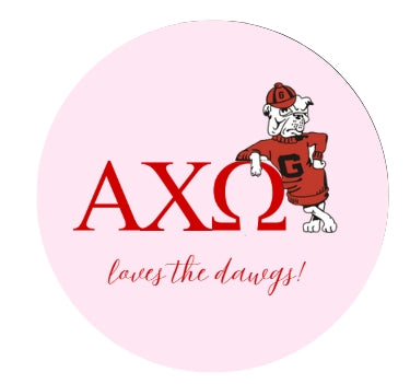 Sorority Loves the Dawgs Button