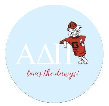 Sorority Loves the Dawgs Button