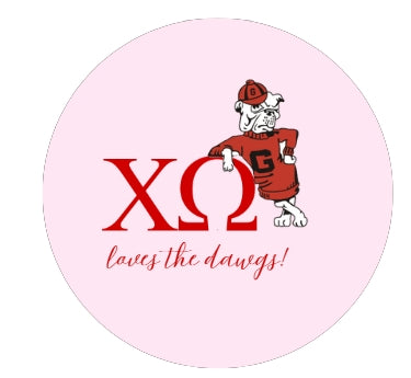 Sorority Loves the Dawgs Button
