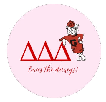 Sorority Loves the Dawgs Button