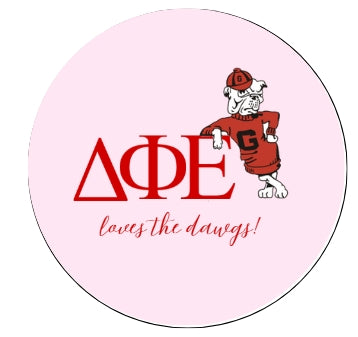 Sorority Loves the Dawgs Button