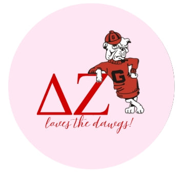Sorority Loves the Dawgs Button