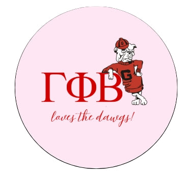 Sorority Loves the Dawgs Button