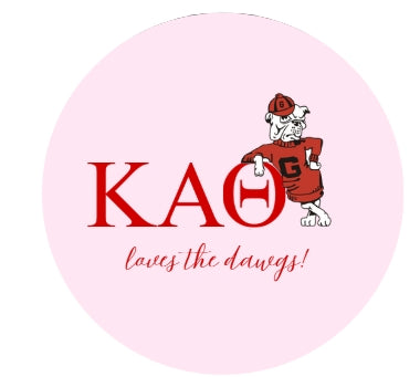 Sorority Loves the Dawgs Button