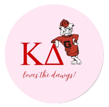 Sorority Loves the Dawgs Button