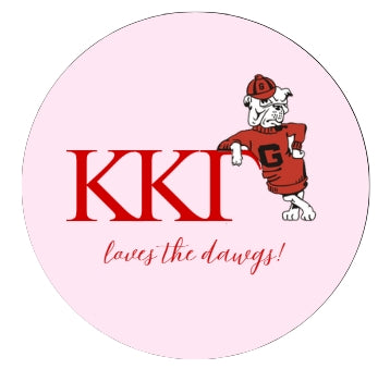 Sorority Loves the Dawgs Button