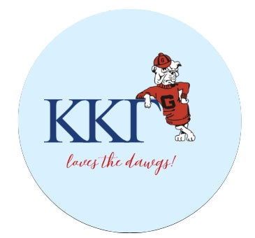 Sorority Loves the Dawgs Button