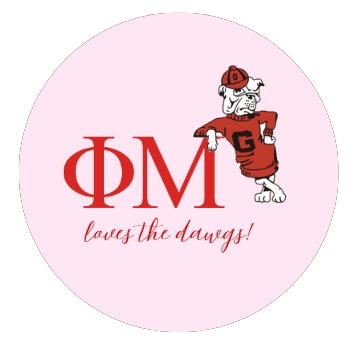 Sorority Loves the Dawgs Button