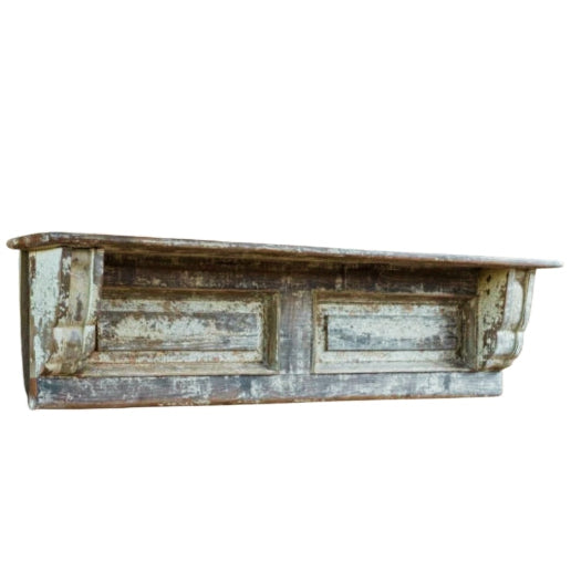 Weathered Wooden Wall Shelf