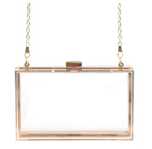 Load image into Gallery viewer, Acrylic Box Clutch with Chain Strap
