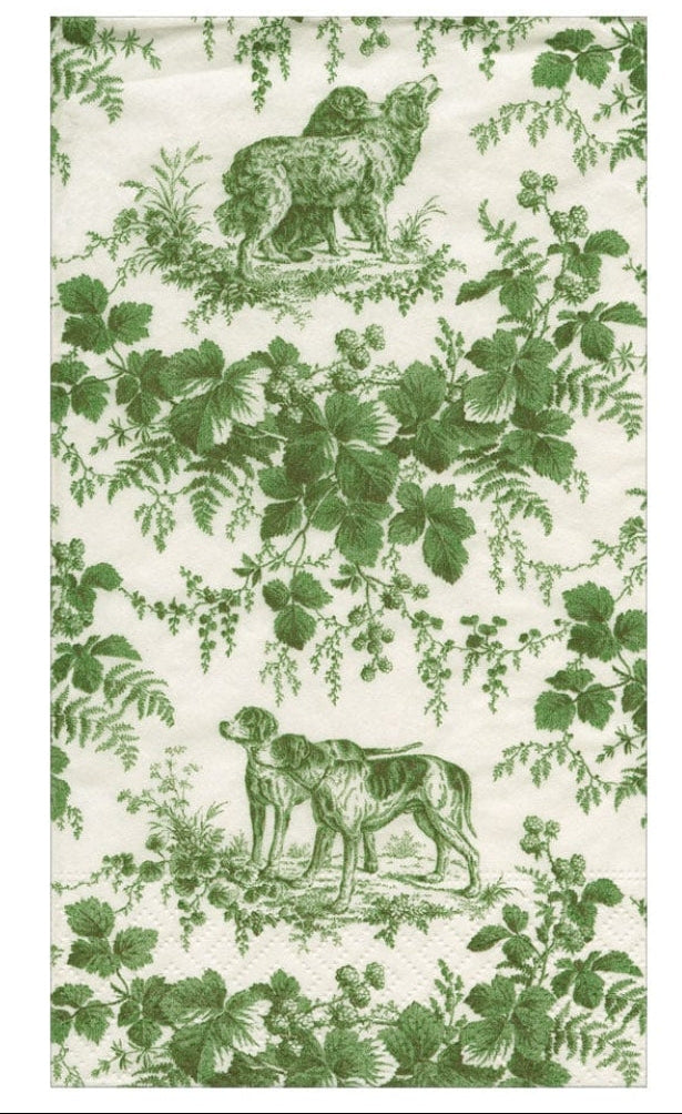 Caspari Hunting Toile Guest Towel