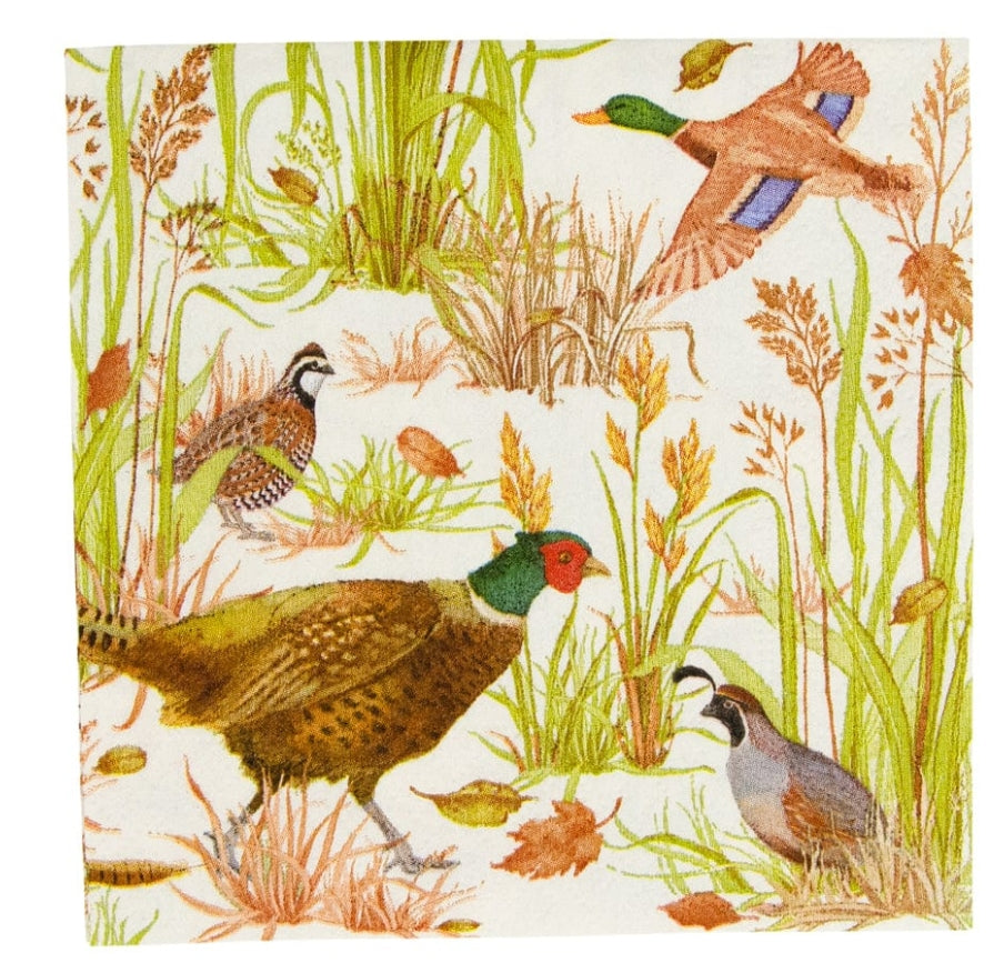 Caspari Birds Of A Feather Cocktail Napkins