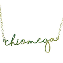 Load image into Gallery viewer, Sorority Italic Font Necklace
