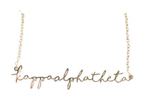 Load image into Gallery viewer, Sorority Italic Font Necklace
