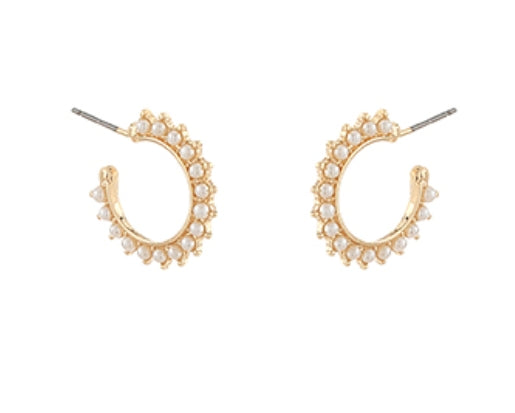 Pearl Rondel Hoops