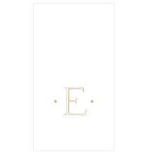Load image into Gallery viewer, Caspari Gold Single Initial Guest Towels
