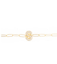 Load image into Gallery viewer, Rhinestone Initial Bracelet
