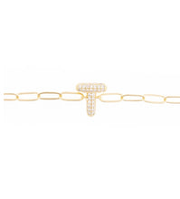 Load image into Gallery viewer, Rhinestone Initial Bracelet
