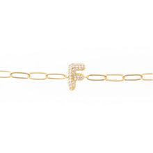 Load image into Gallery viewer, Rhinestone Initial Bracelet
