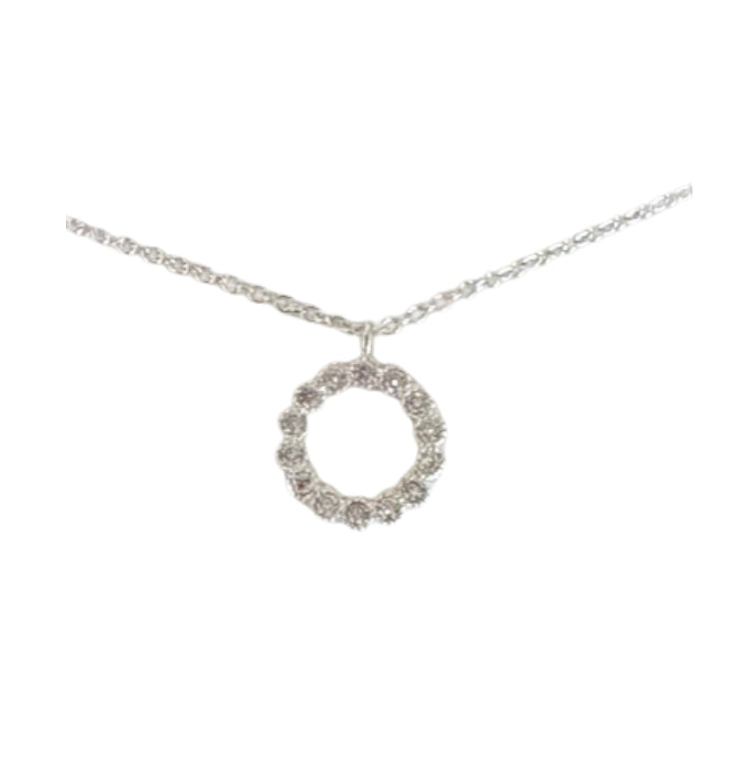 Circle Necklace Silver