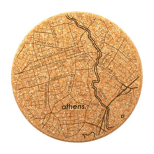 Load image into Gallery viewer, Athens Map Etched Coasters

