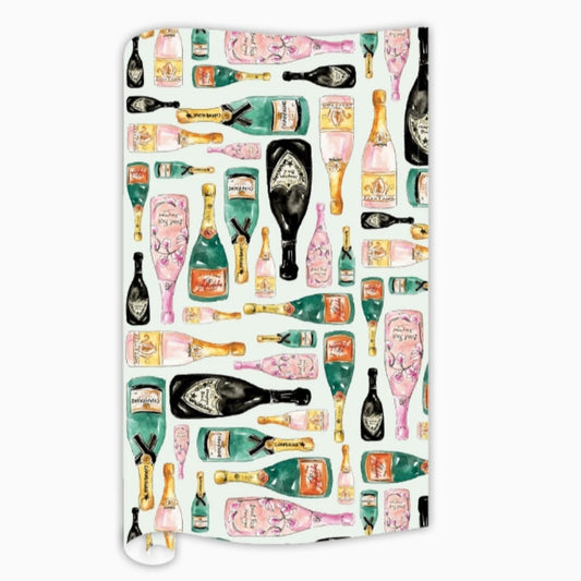 Champagne Bottle Themed Gift Wrap