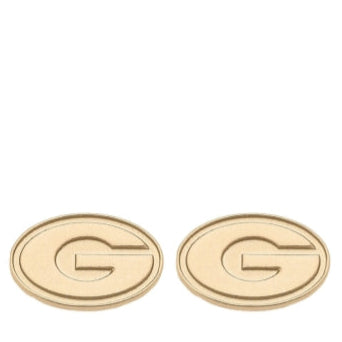 Georgia Bulldogs 24K Gold Plated Stud Earrings
